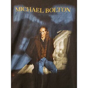 VTG Hanes Shirt Michael Bolton Time Love & Tenderness World Tour Large CR50